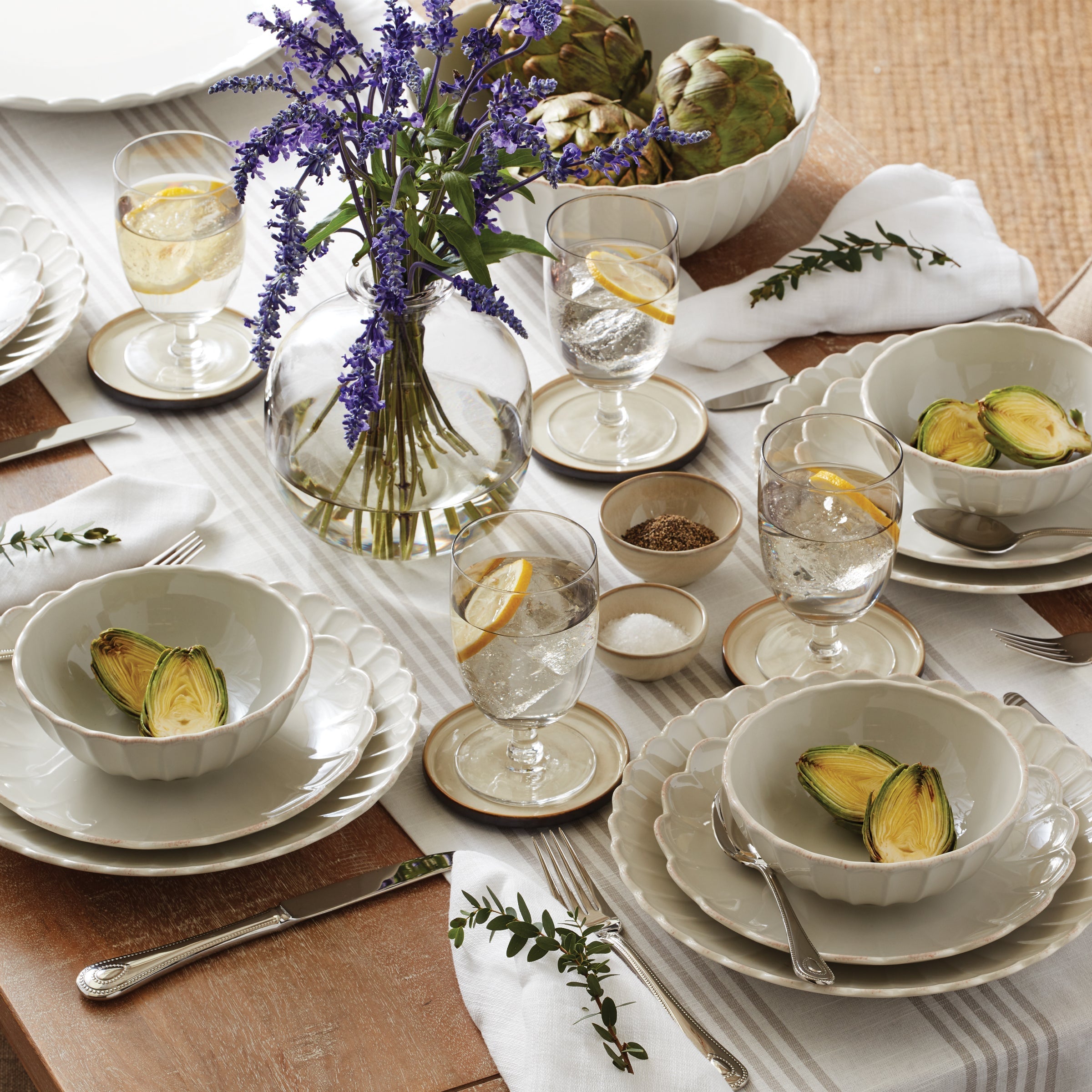 Lenox Westmore French Perle Scallop White Dinner Plates, Set of 4 - Image 12