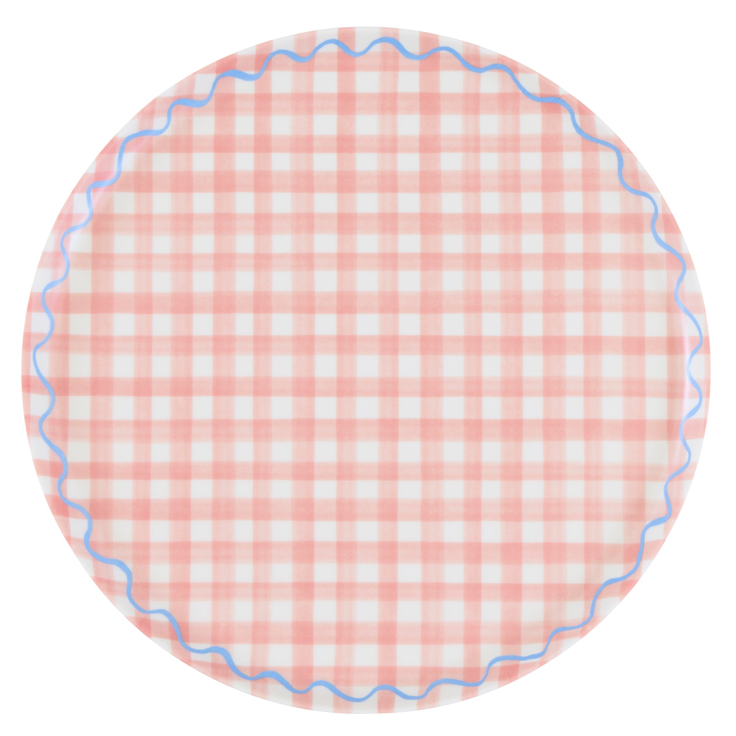 Lenox Westmore Gingham Reusable Large Plates, Set of 6 - Image 2