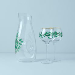 Lenox Westmore Holiday 3-Piece Decanter & Wine Glass Set