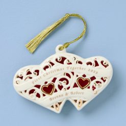 Lenox Westmore Personalized Two Hearts One Love Ornament