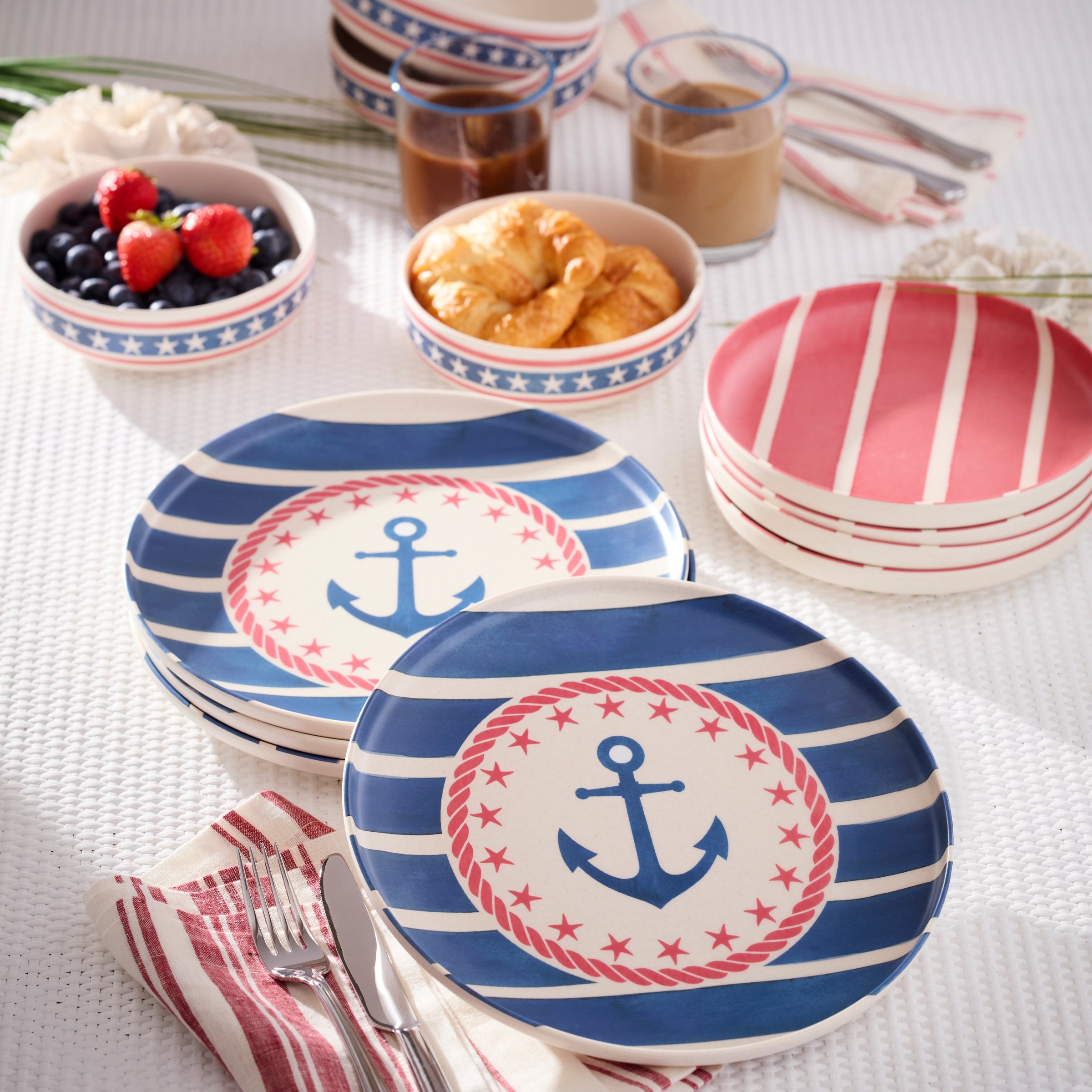 Lenox Westmore 24 Seven Melamine Aweigh We Go 18-Piece Dinnerware Set - Image 9