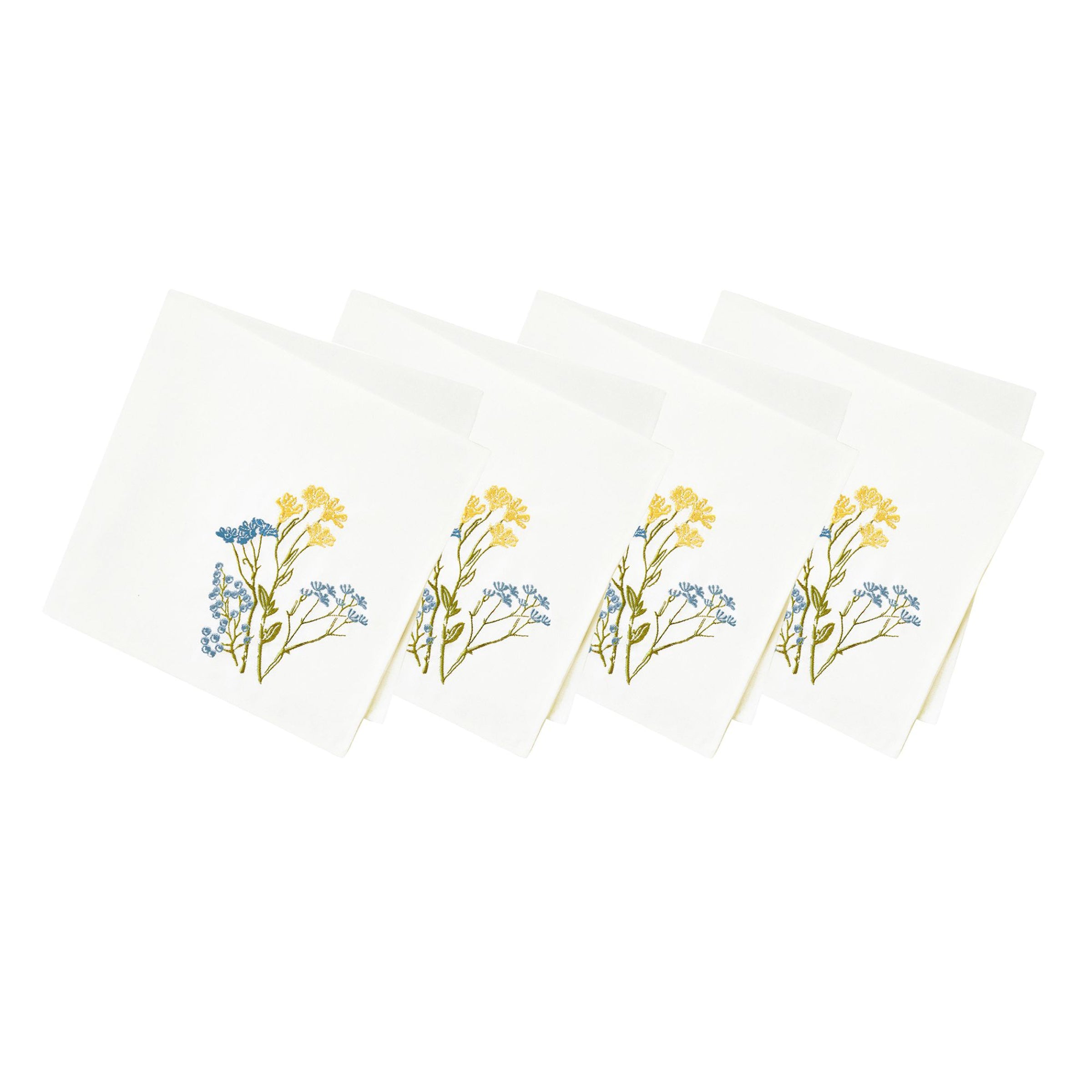 Lenox Westmore Wildflowers Border Dinner Napkins, Set of 4