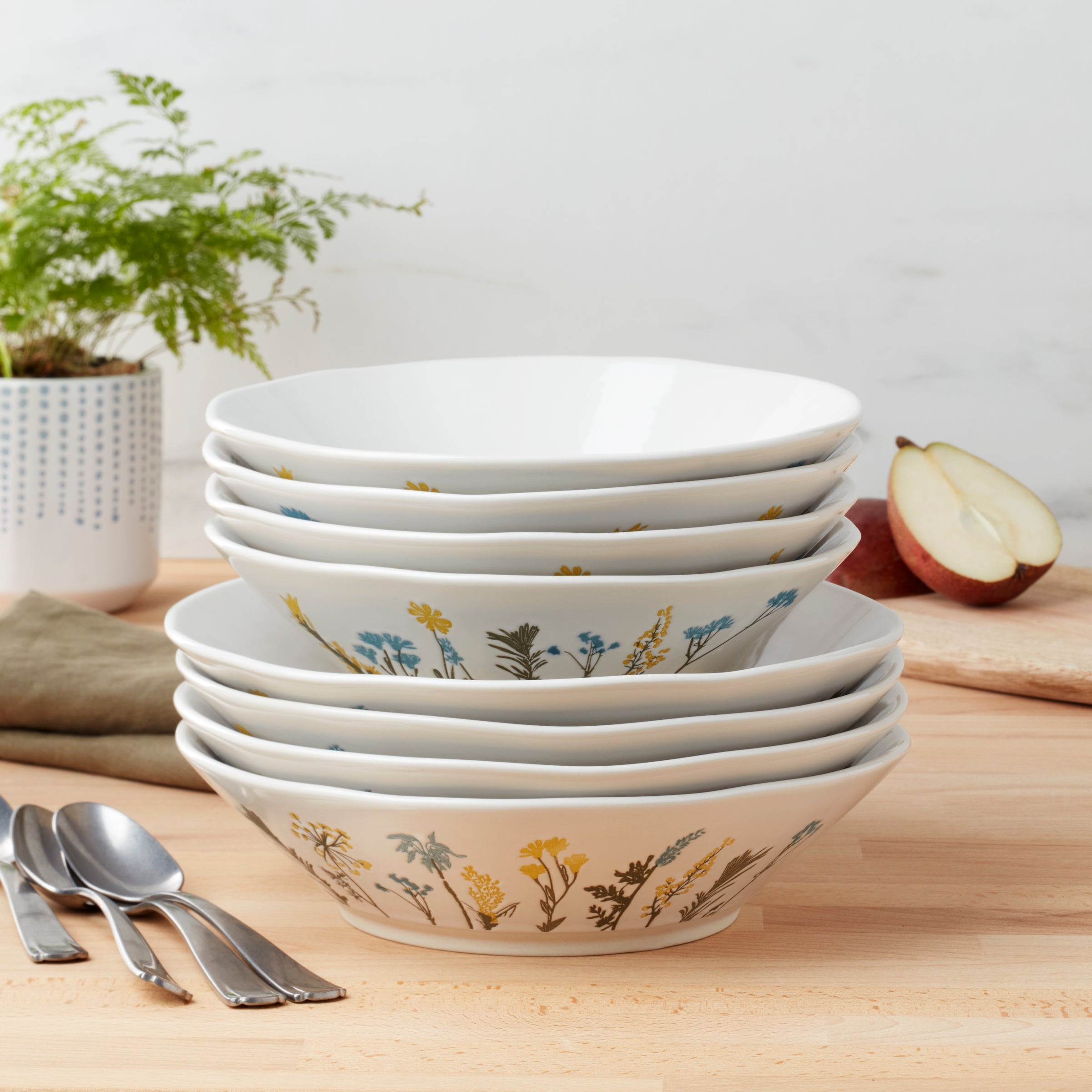 Lenox Westmore Wildflowers Pasta Bowls, Set of 4 - Image 2