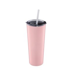 Lenox Westmore Pink Insulated Tumbler with Straw