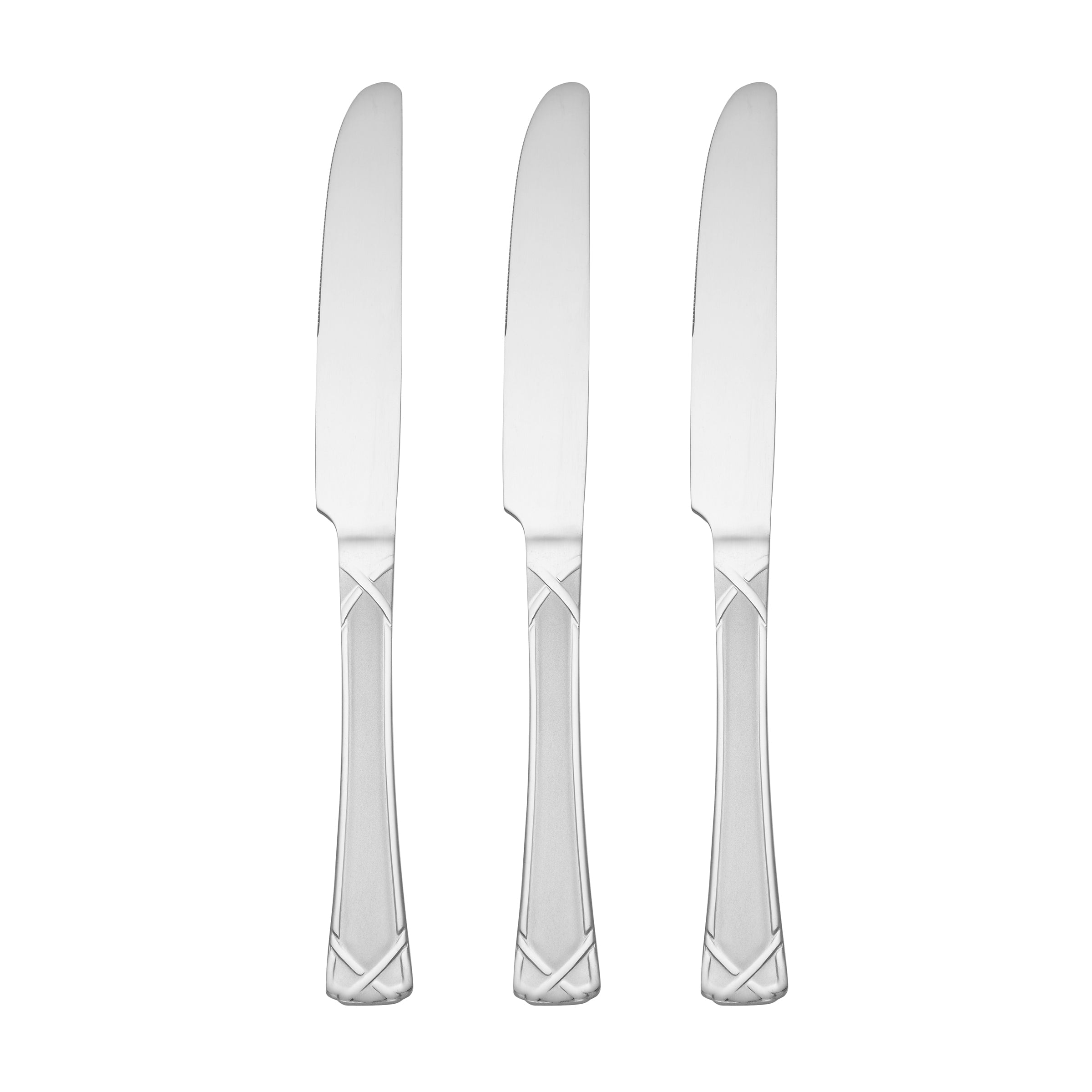 Lenox Westmore Evansville Frosted Dinner Knives, Set of 3