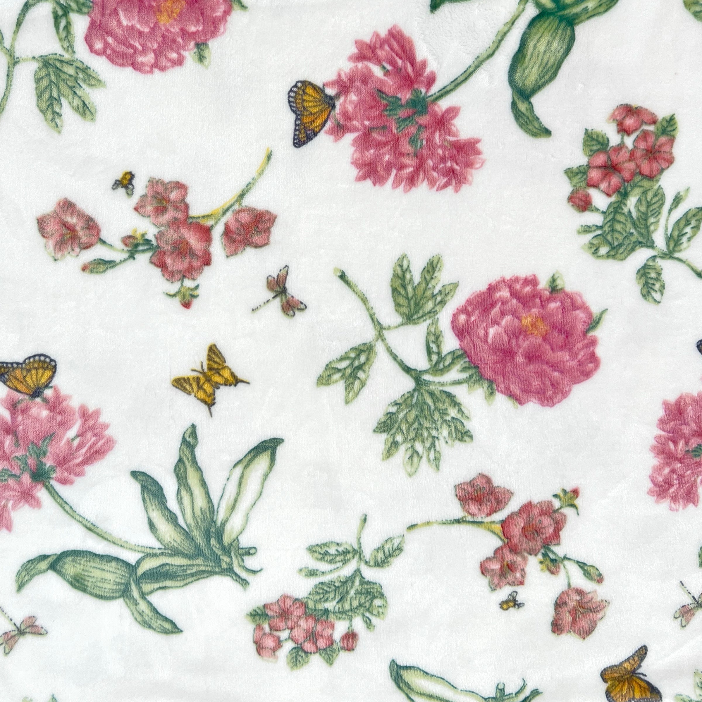 Lenox Westmore Butterfly Meadow Bloom Pink Throw Blanket - Image 6