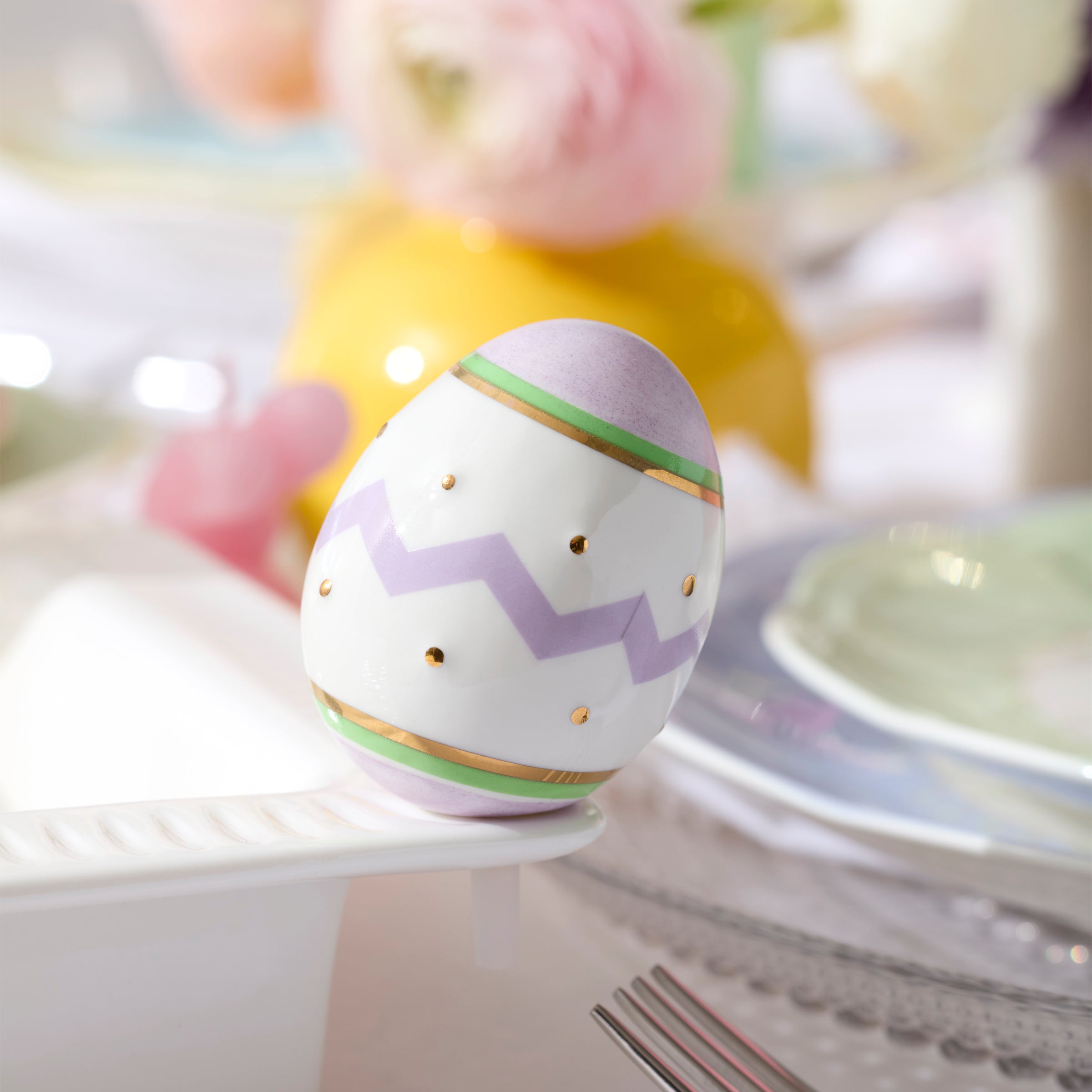 Lenox Westmore Profile Poppers Square Bowl & Easter Egg Set - Image 3