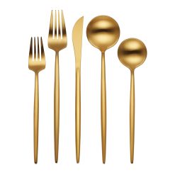 Lenox Westmore Zephyr Gold Satin 45-Piece Flatware Set