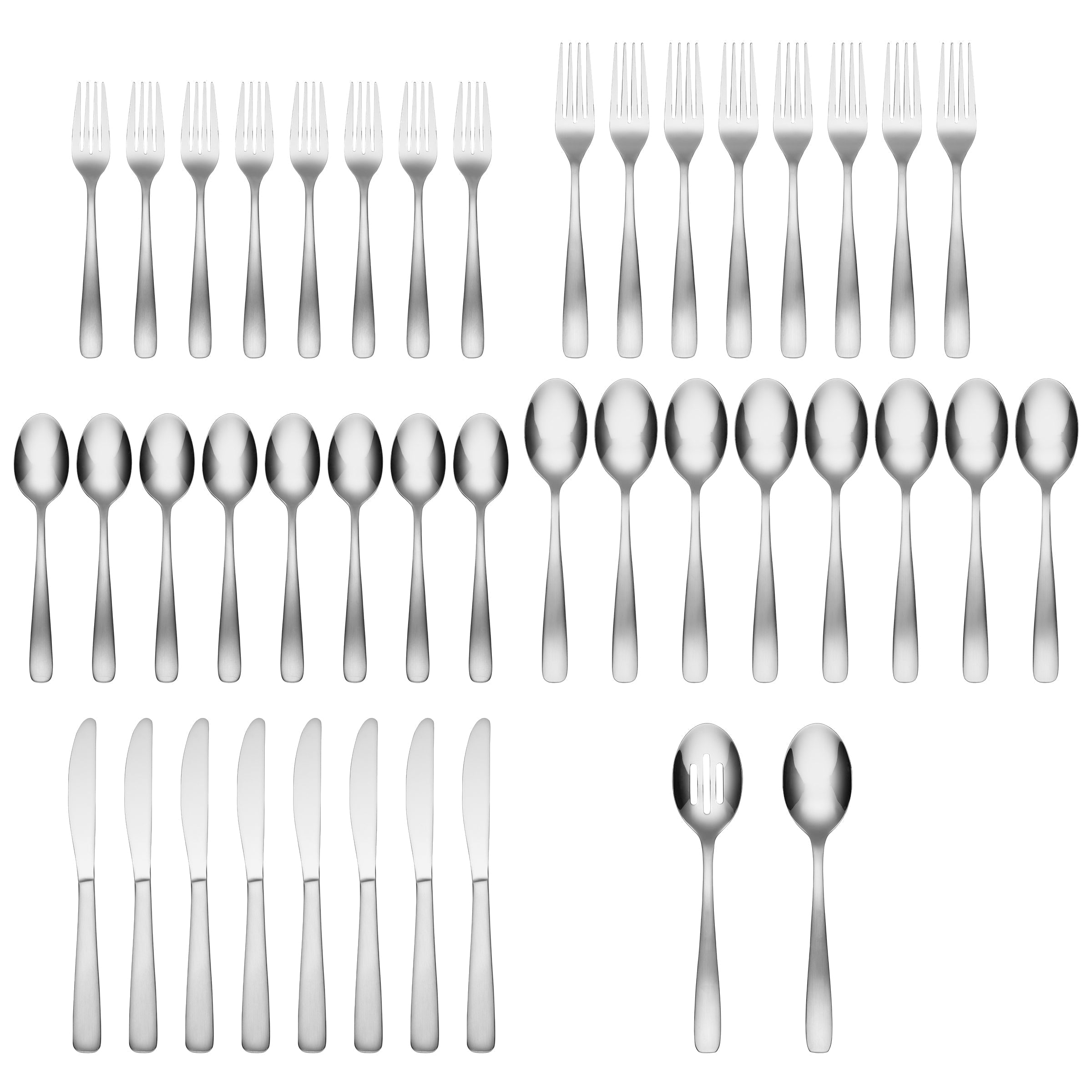 Lenox Westmore Bourne Satin Mirror 42-Piece Flatware Set - Image 2