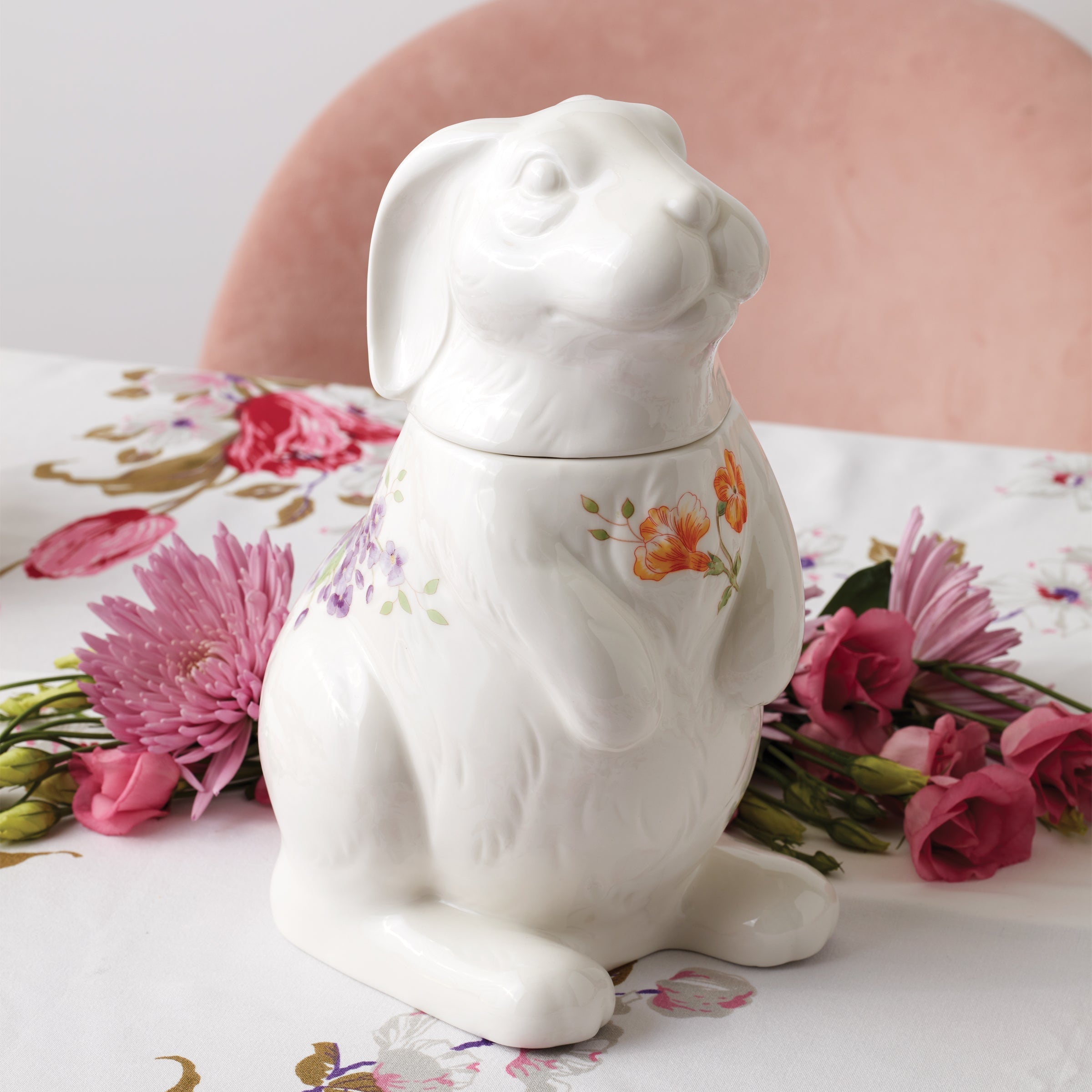 Lenox Westmore Butterfly Meadow Bunny Cookie Jar - Image 4