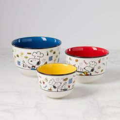 Lenox Westmore Chef Snoopy 3-Piece Bowl Set
