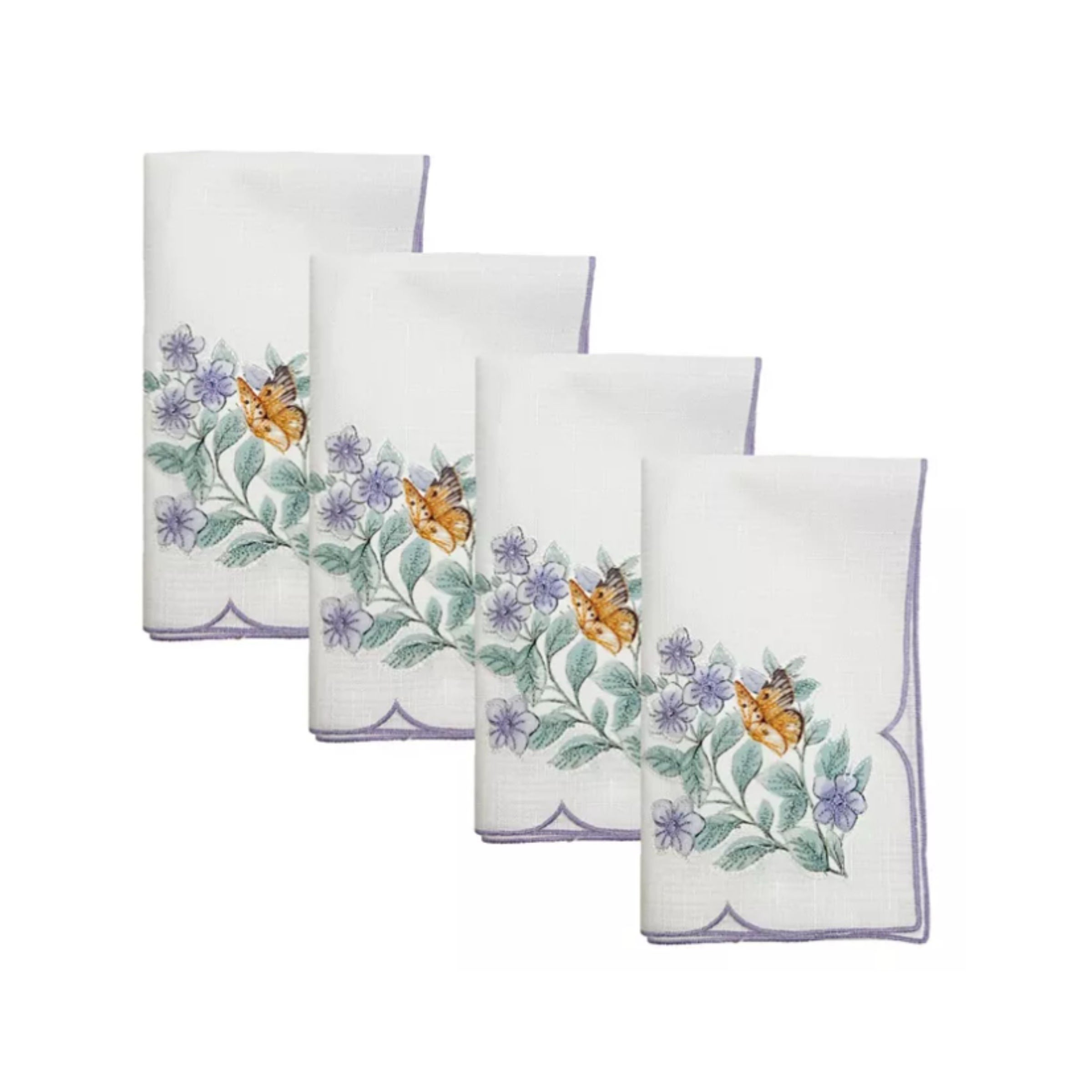 Lenox Westmore Butterfly Meadow Flutter Dinner Napkins, Set of 4
