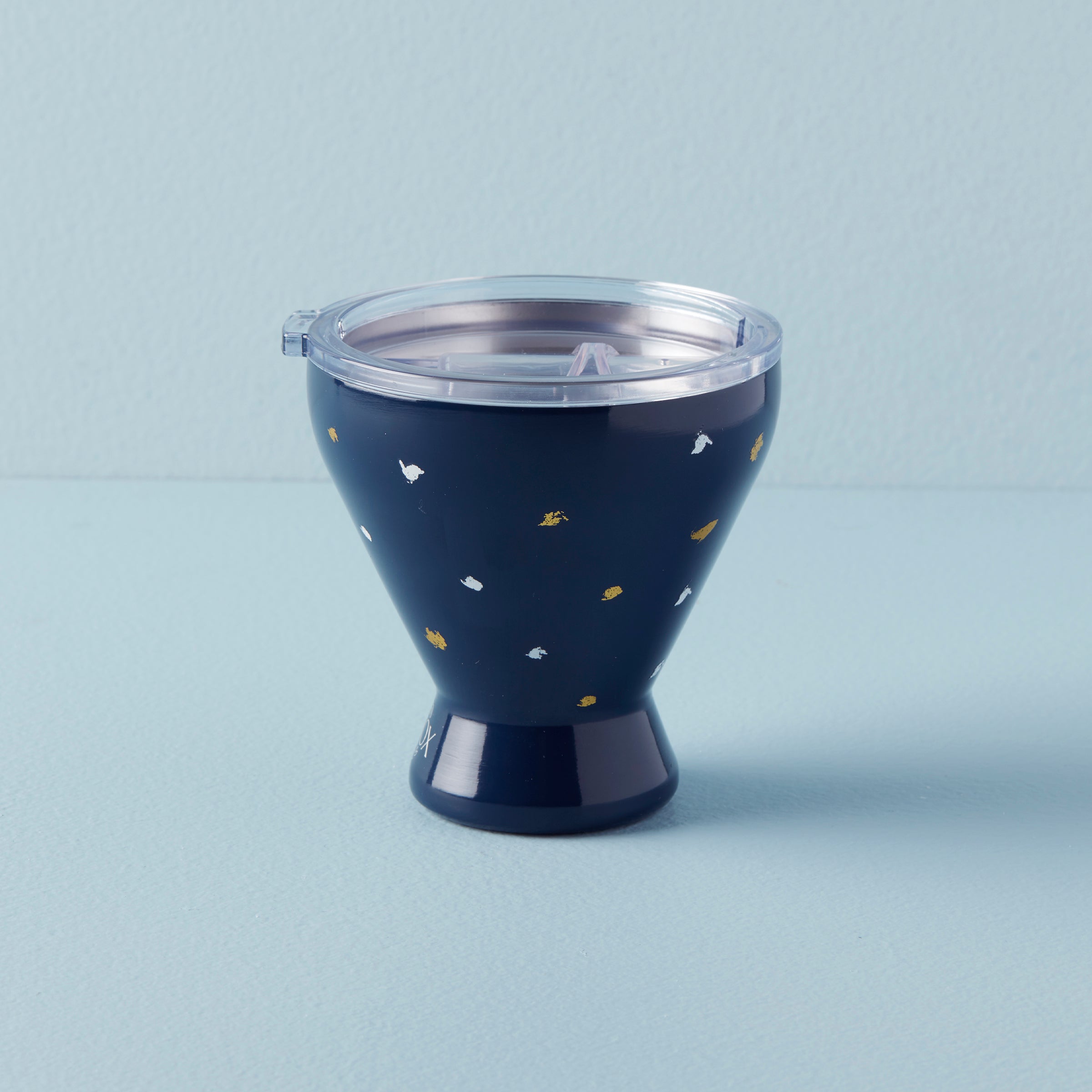 Lenox Westmore Blue Bay Dot Stainless Steel Cocktail Tumbler