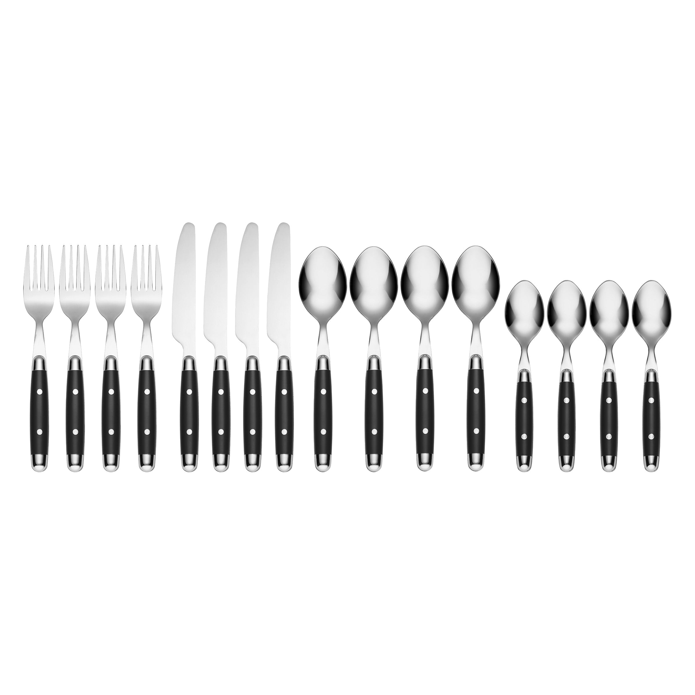 Lenox Westmore Jubilee Black 16-Piece Flatware Set - Image 2