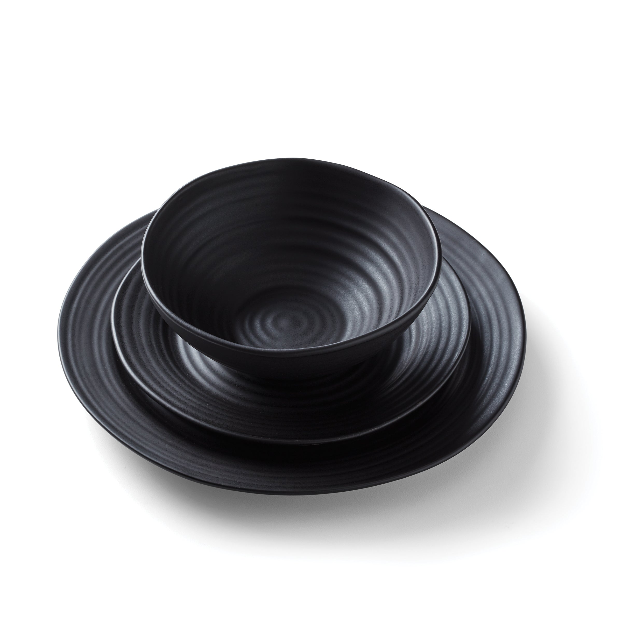 Lenox Westmore Ridge Black 12-Piece Dinnerware Set - Image 8