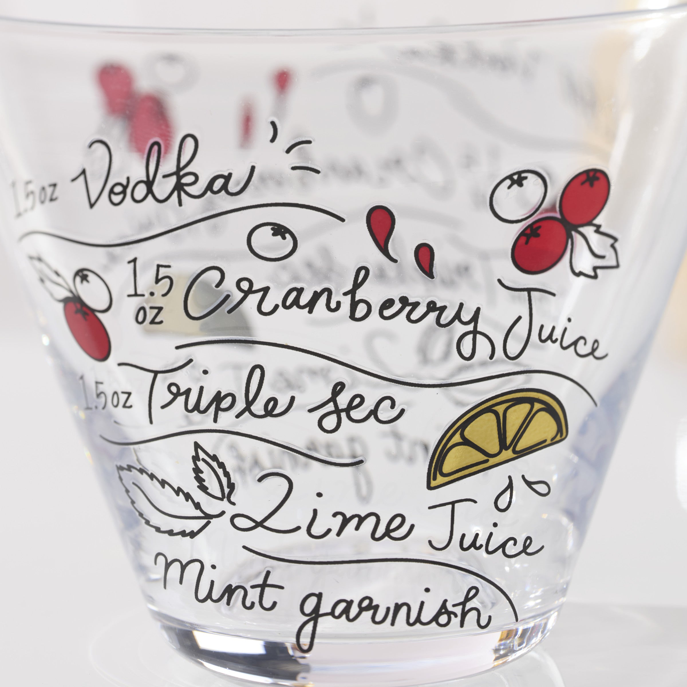Lenox Westmore Make Merry Stemless Martini Glasses, Set of 4 - Image 3