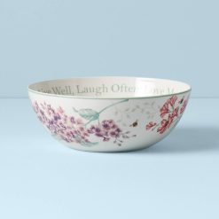 Lenox Westmore Butterfly Meadow Large Sentiment Serving Bowl