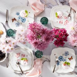 Alternative view of Lenox Westmore Butterfly Meadow Square Dinner Plates, Set of 4
