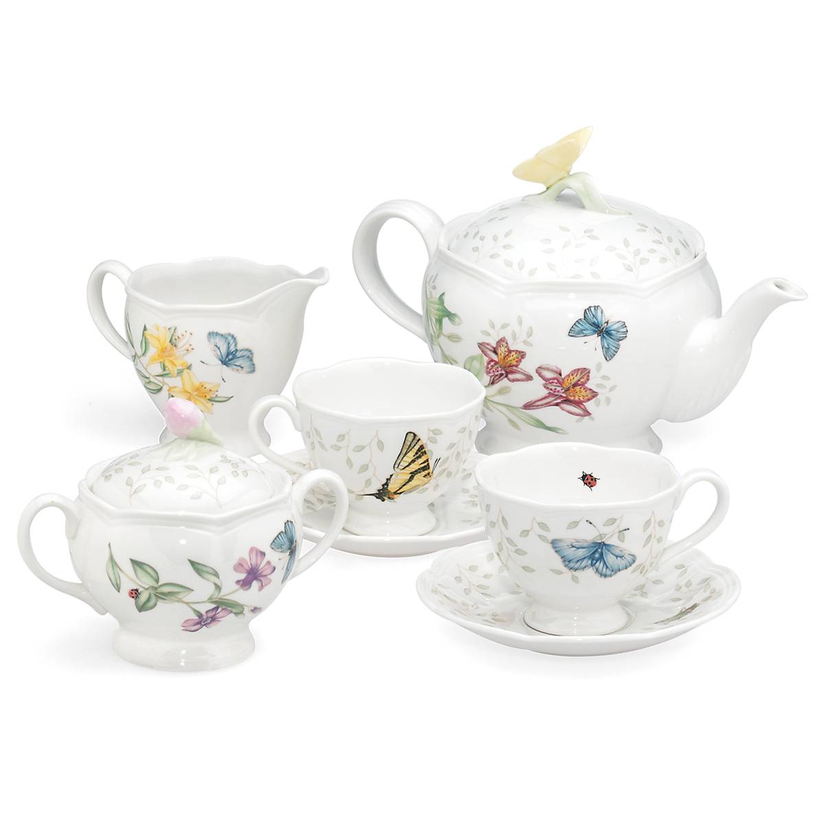 Lenox Westmore Butterfly Meadow 9-Piece Tea Set - Image 6