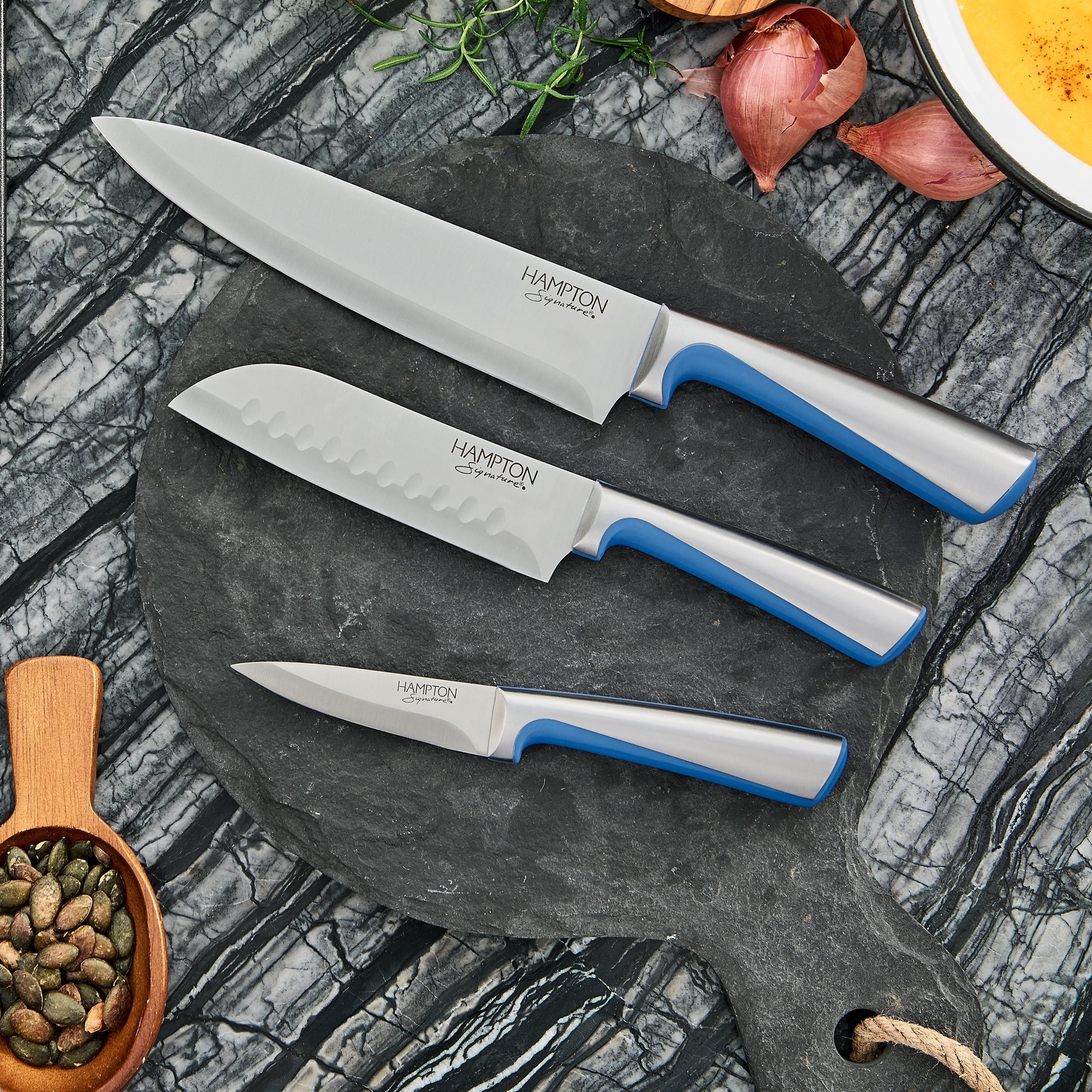 Lenox Westmore Orion Blue 14-Piece Cutlery Block Set - Image 6