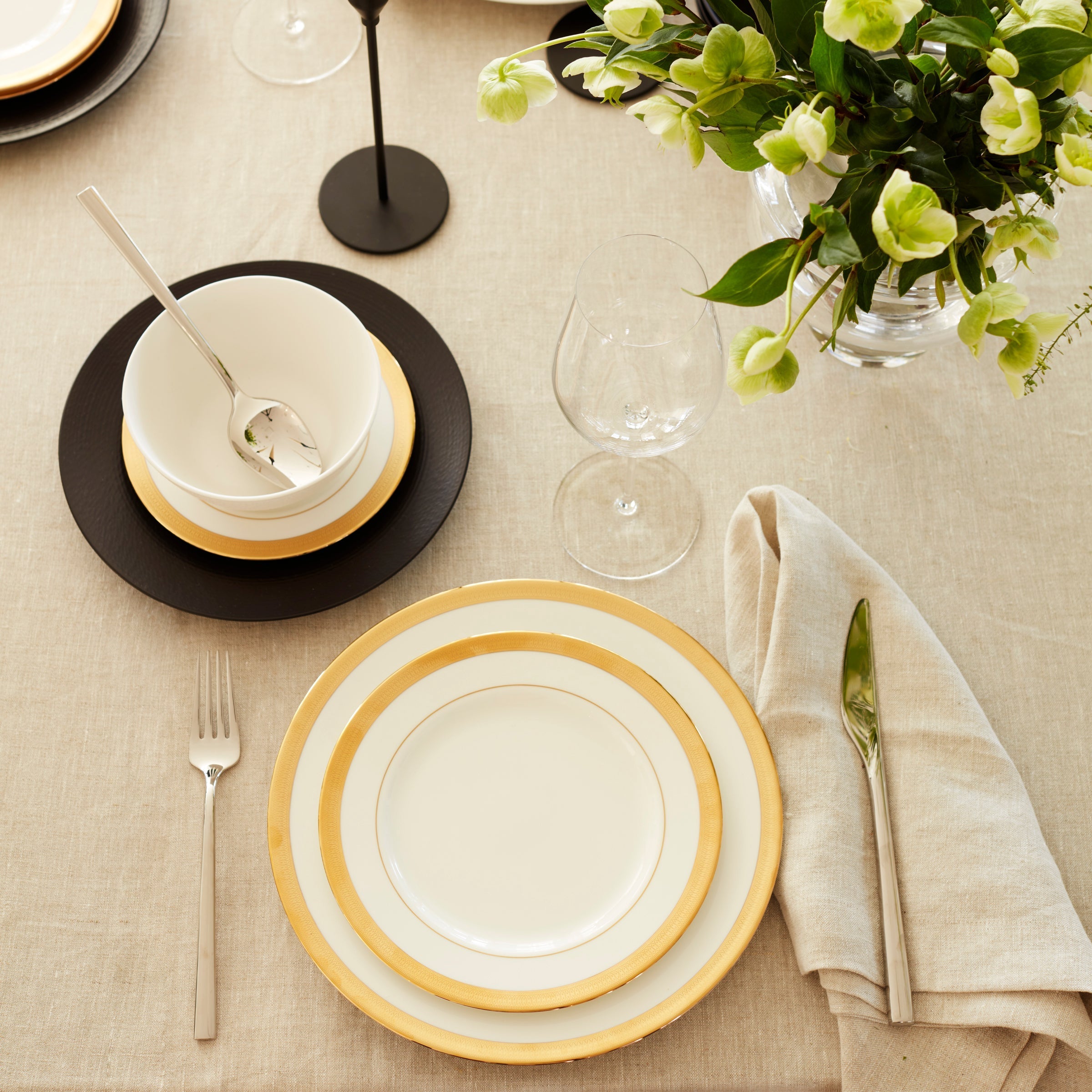 Lenox Westmore LX Collective Black 12-Piece Dinnerware Set - Image 5