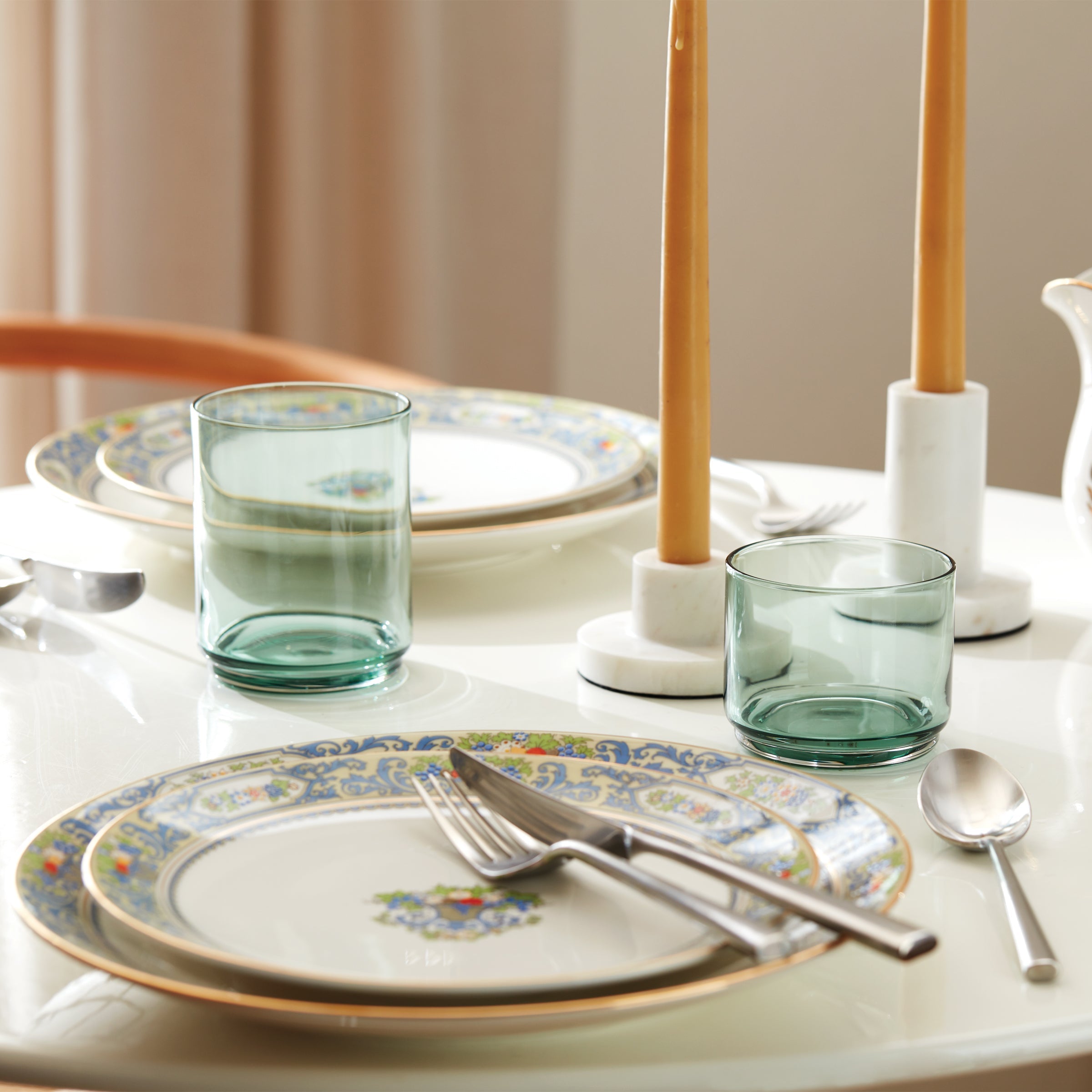 Lenox Westmore Tuscany Classics Stackable Green Tall Glasses, Set of 4 - Image 9