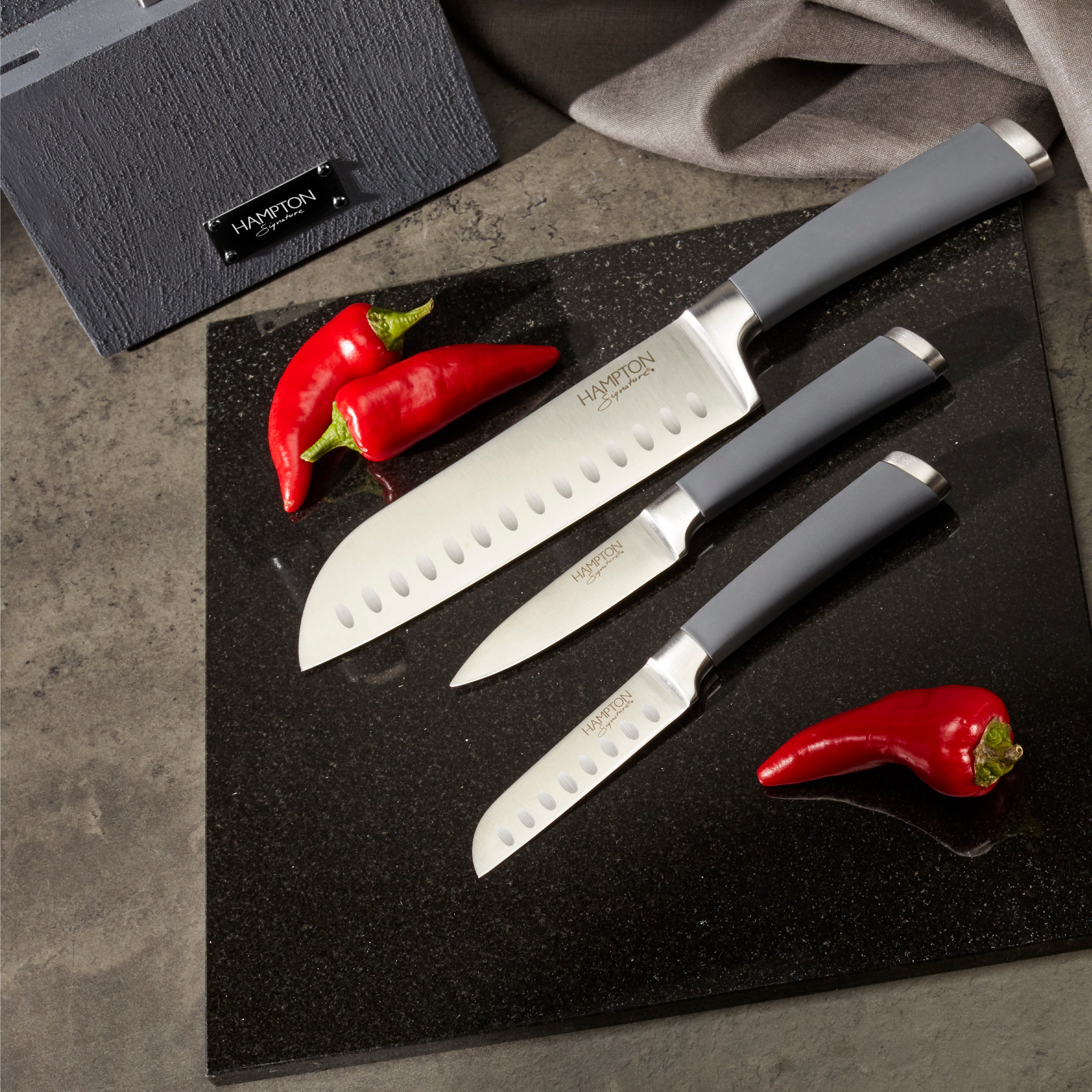 Lenox Westmore Beton 7-Piece Cutlery Block Set - Image 4