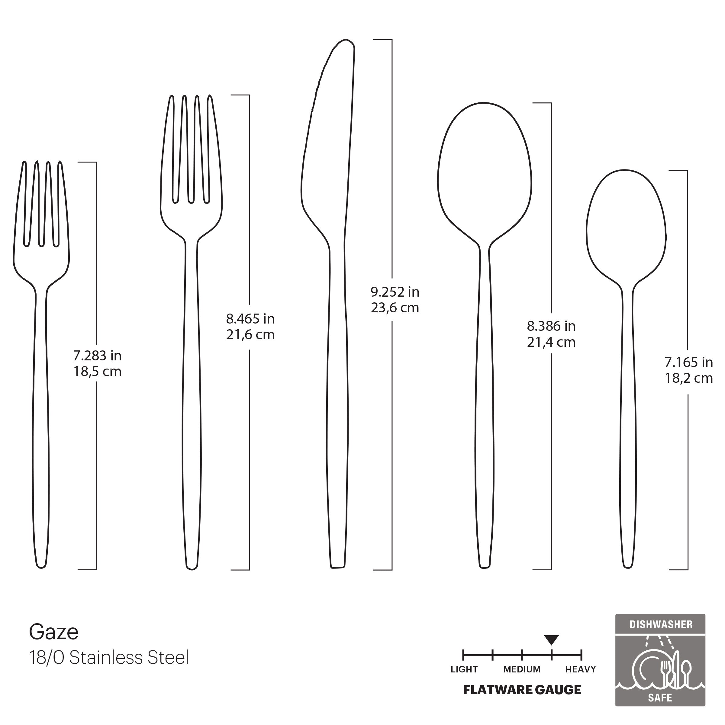 Lenox Westmore Gaze Champagne Satin 20-Piece Flatware Set - Image 15
