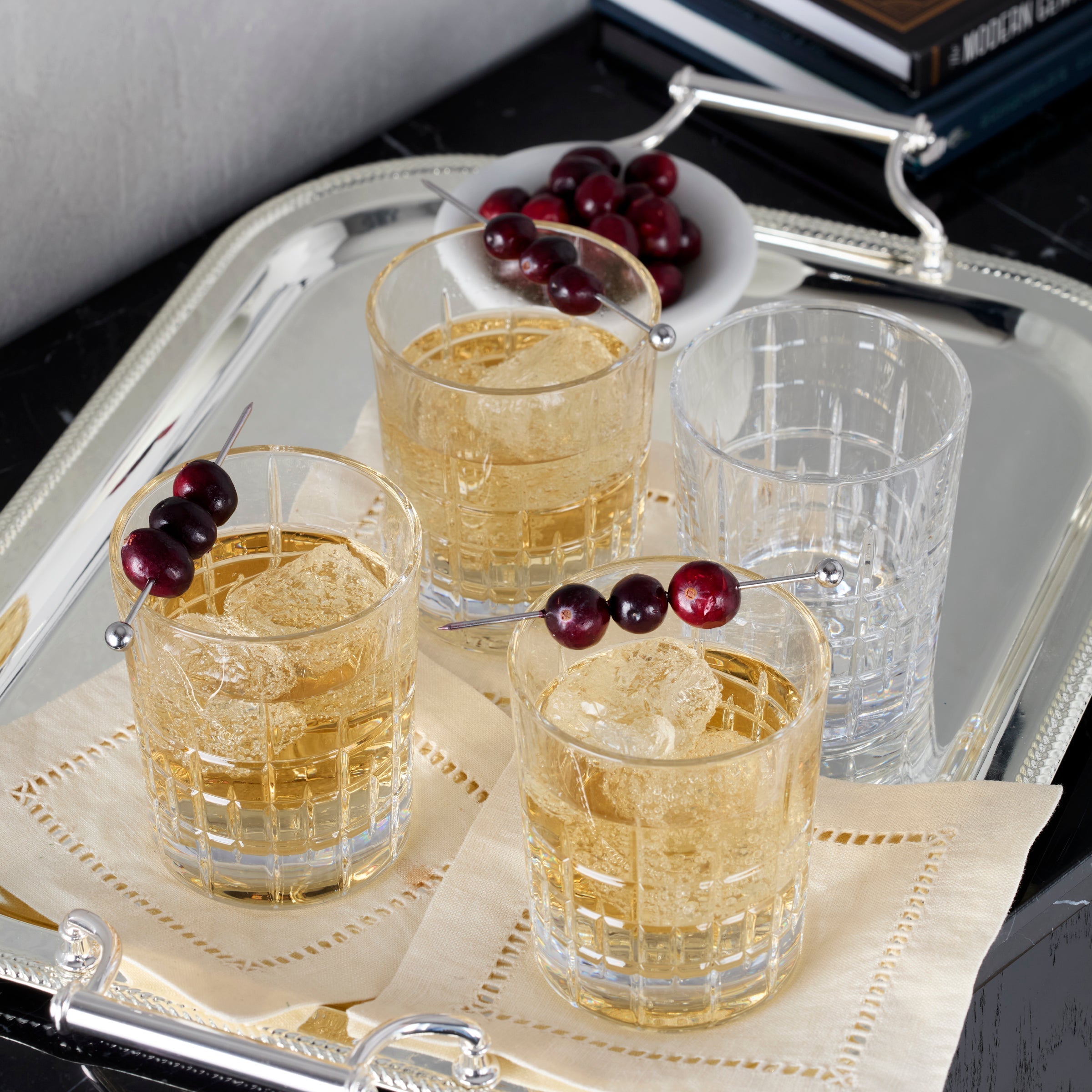 Lenox Westmore Deklan Crystal Double Old Fashion Glasses, Set of 4 - Image 3