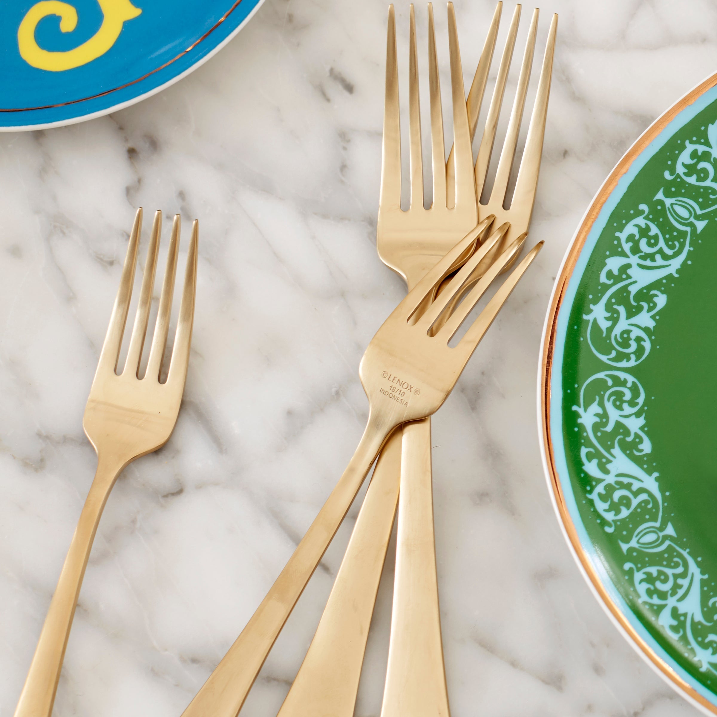 Lenox Westmore Portola Gold Satin 20-Piece Flatware Set - Image 16