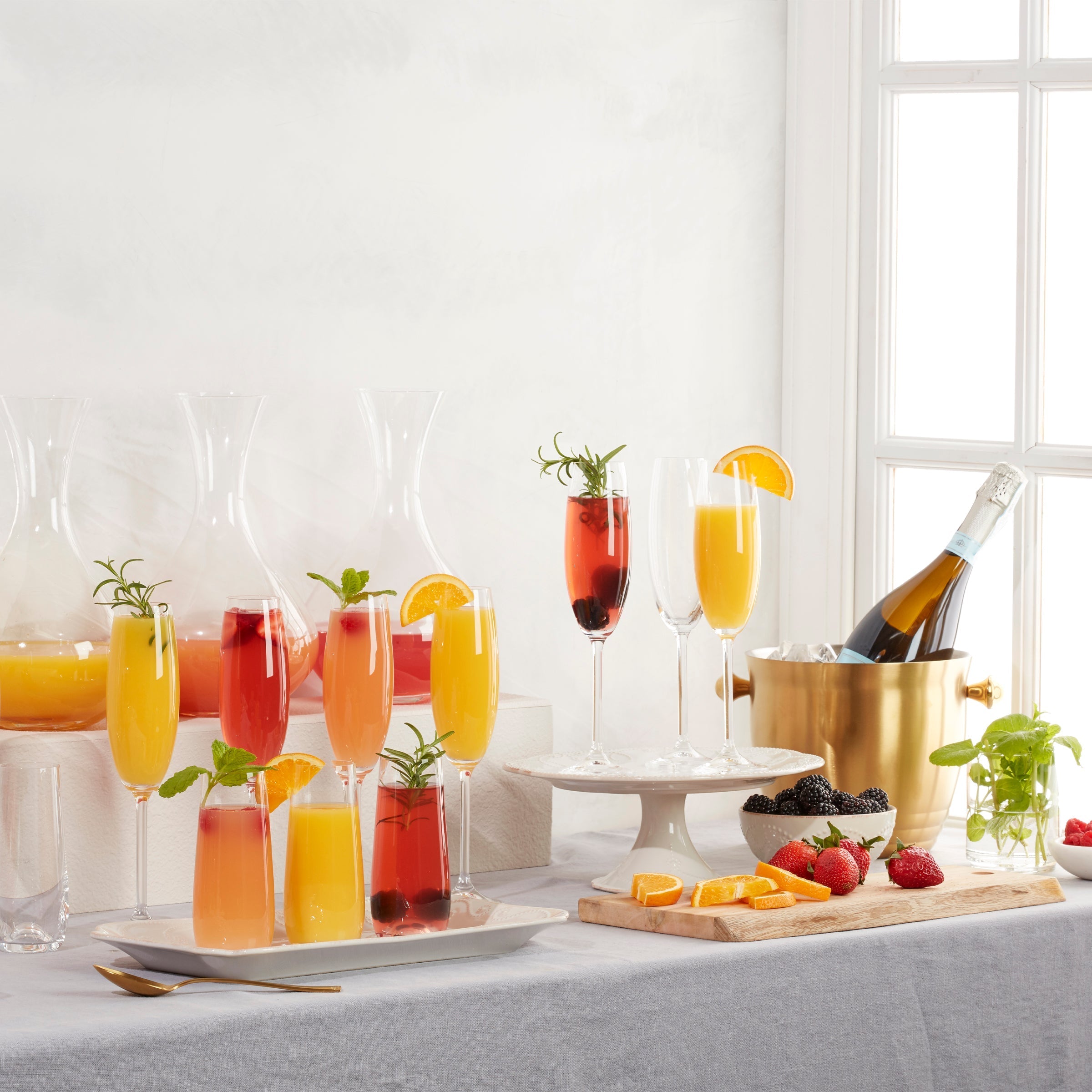 Lenox Westmore Tuscany Classics Stemless Flute Glasses, Set of 6 - Image 5