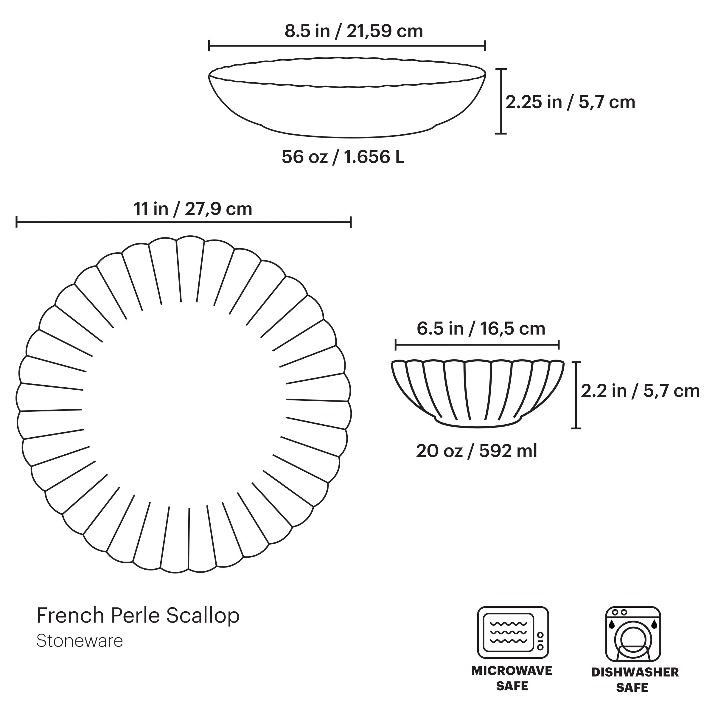 Lenox Westmore French Perle Scallop White 12-Piece Dinnerware Set - Image 10