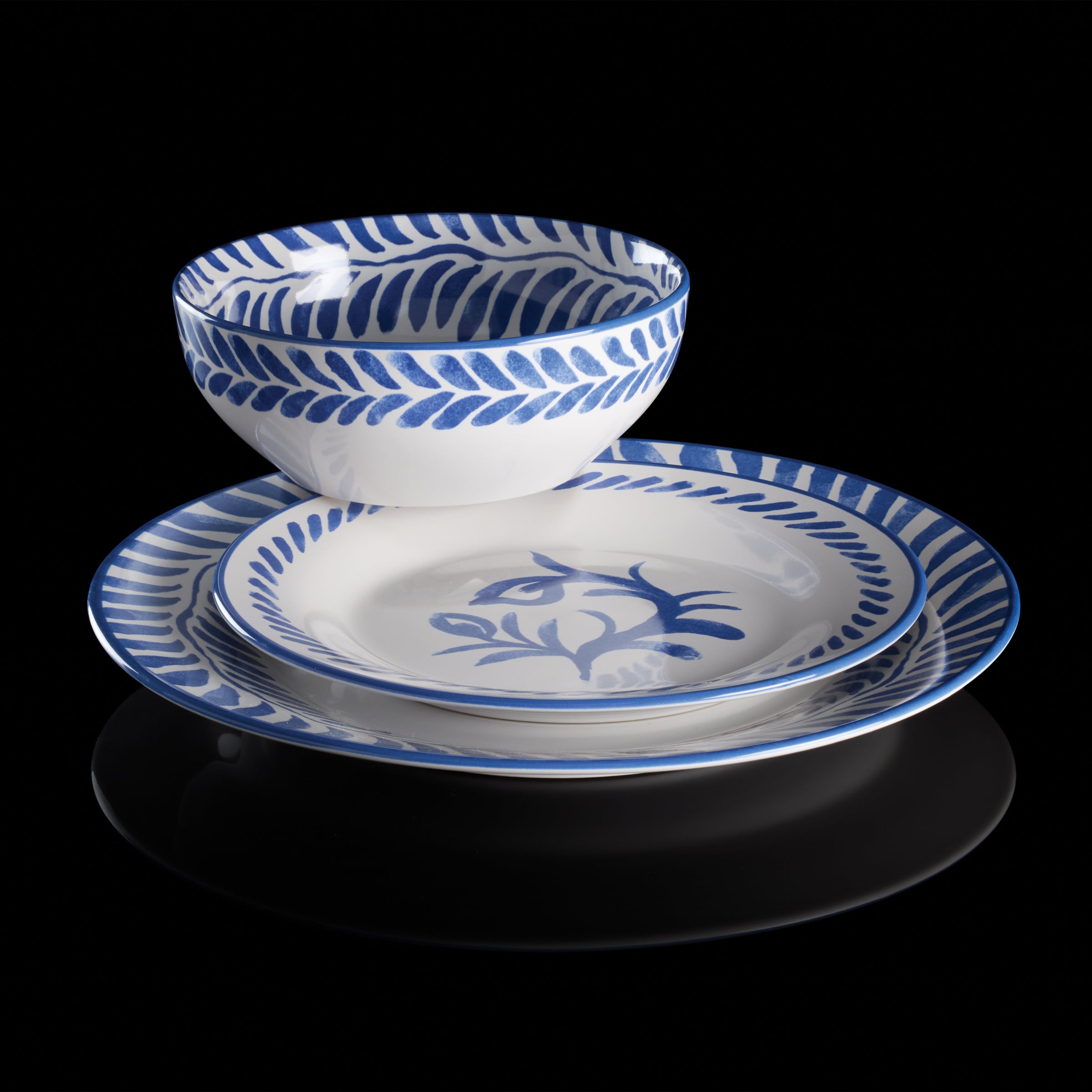Lenox Westmore Solear Blue 12-Piece Dinnerware Set - Image 5