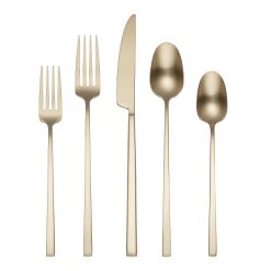 Lenox Westmore Damaris Champagne Satin 20-Piece Flatware Set