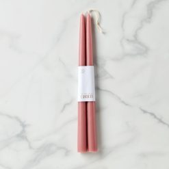 Lenox Westmore Dipped Rose 12 Taper Candle, Set of 2