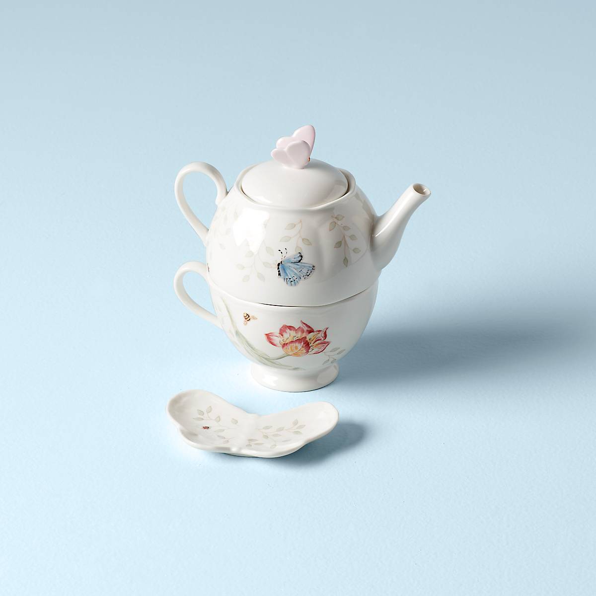 Lenox Westmore Butterfly Meadow 3-Piece Tea Set - Image 3