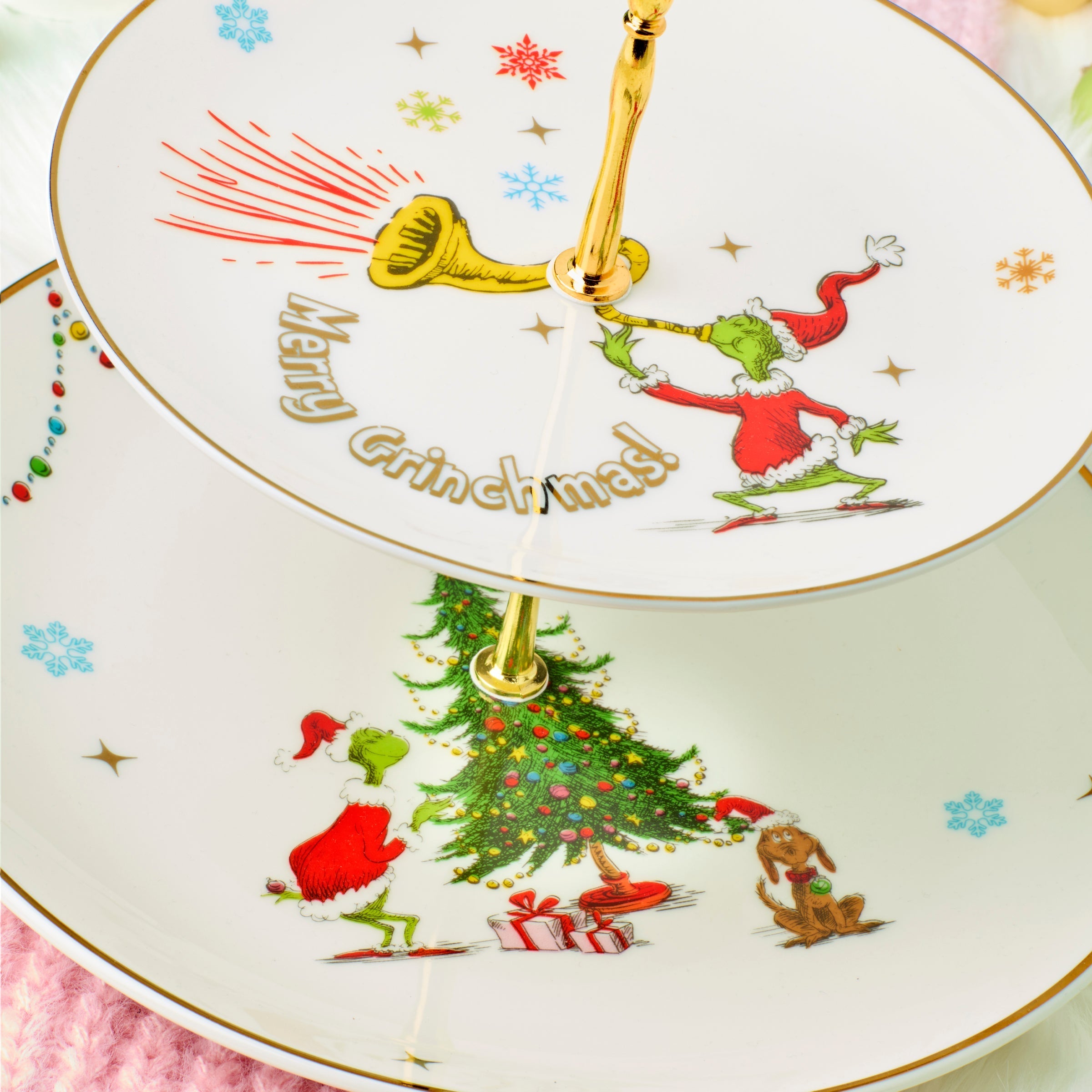 Lenox Westmore Merry Grinchmas 2-Tiered Server - Image 3