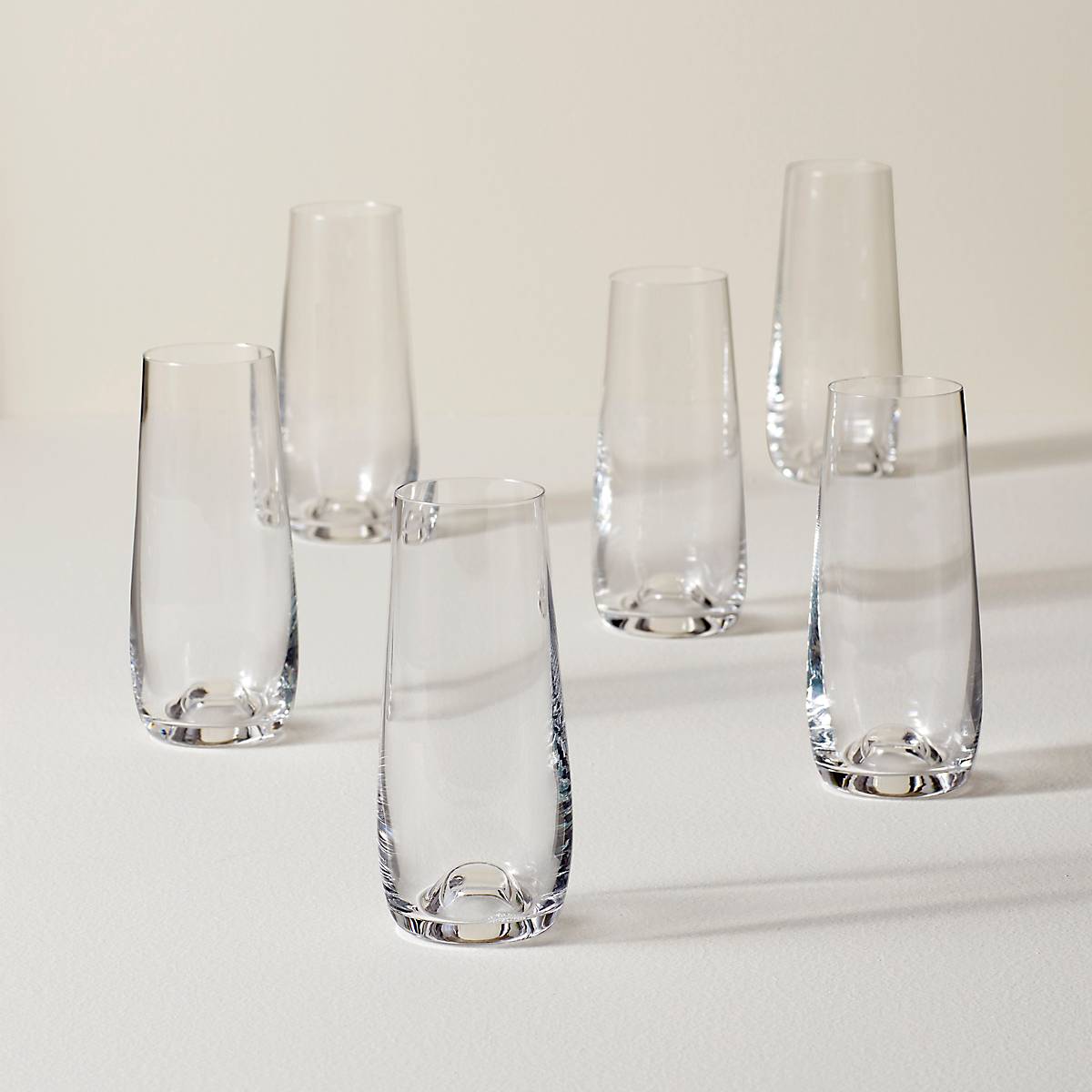 Lenox Westmore Tuscany Classics Stemless Flute Glasses, Set of 6