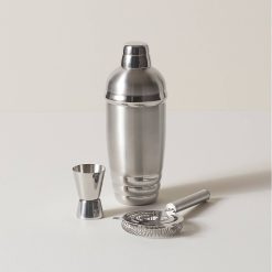 Lenox Westmore Tuscany Classics Stainless Steel Cocktail Shaker & Strainer Set