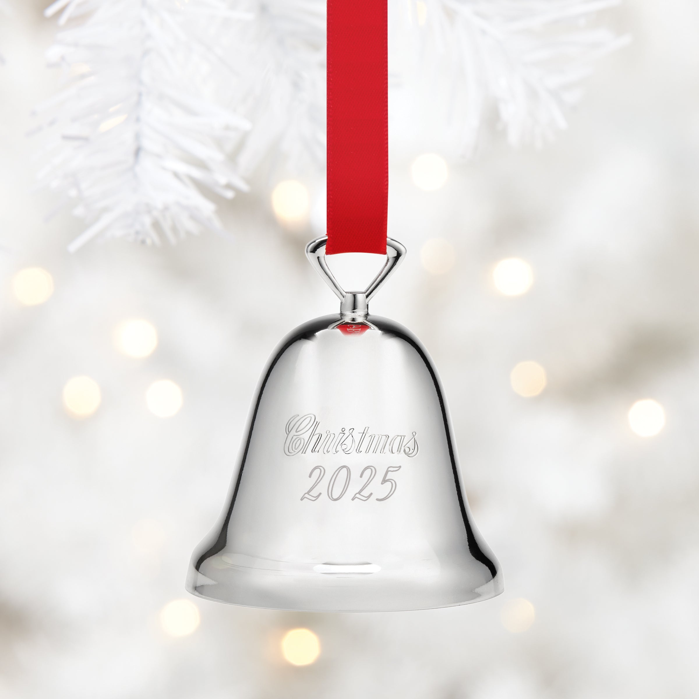 Lenox Westmore 2025 Annual Christmas Bell Silverplate Ornament - Image 2