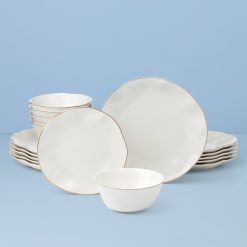 Lenox Westmore Blue Bay White 18-Piece Dinnerware Set