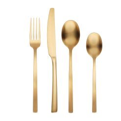 Lenox Westmore Beacon Gold Satin 16-Piece Flatware Set