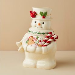 Lenox Westmore Happy Holly Days Snowman Cookie Jar